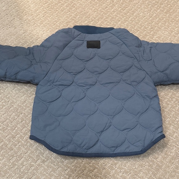 Zara Kids Blue Quilted Puffer Jacket - Picture 4 of 4